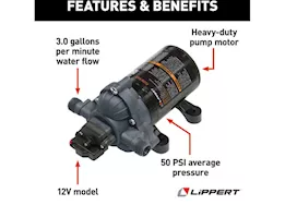 Lippert Flow Max Fresh Water Pump - 12V