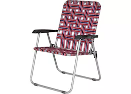 Lippert Xl webbed lawn chair - red