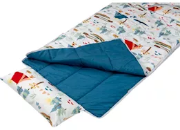 Lippert Thomas payne kids sleeping bag w/ pillow-campsite print
