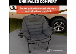 Lippert Campfire comfort cloud club chair, dark grey