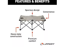 Lippert campfire ottoman, sand