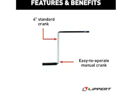 Lippert Standard 4in crank handle