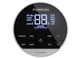 Lippert Furrion chill multi-zone wall thermostat - black, 3 fan speeds
