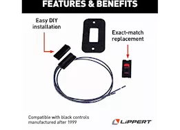 Lippert Switch,door black for 909507003