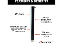 Lippert Components Universal Fit Landing Gear - Follow Leg And Pin