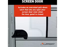 Lippert 24in x 76in rh square entry door, polar white