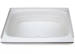 Lippert 24in x 38in bathtub; center drain - white