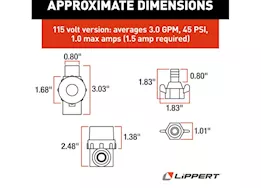 Lippert Replacement screen filter and connectors for 12v water pump