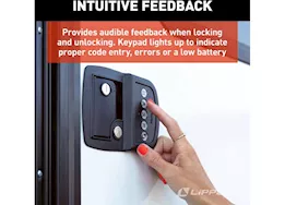 Lippert keyless rv door lock with bluetooth - left