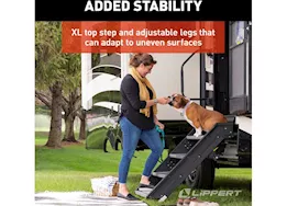 Lippert Solid Step Premium RV Entry Step – 30 in. Double Step
