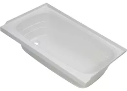 Lippert 24in x 40in bathtub; left drain - white