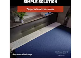 Lippert Fiber mattress: 6x30x8 top hinged 6x30x8 2s-st natural white