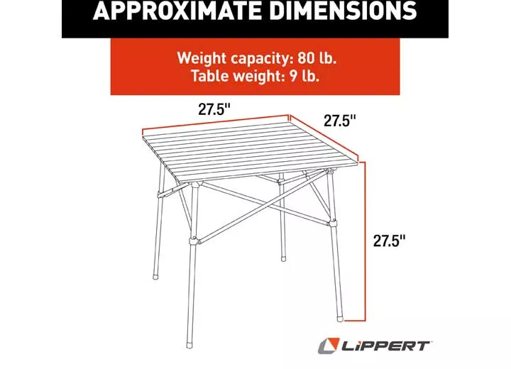 Lippert Hd hybrid camp table