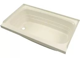 Lippert 24in x 40in bathtub; left drain - parchment