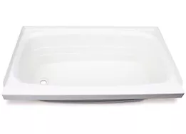 Lippert 24in x 46in bathtub; left drain - white