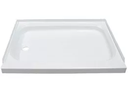 Lippert 24in x 36in shower pan; left drain - white