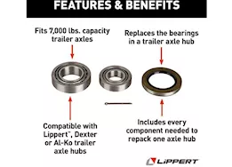 Lippert Bearing kit, 7000lb axle