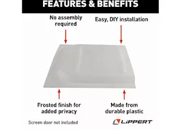 Lippert Components Motorhome Screen Door Bubble Panel - Clear
