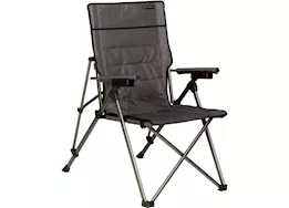 Lippert Hard arm padded 3-position quad chair - dark grey