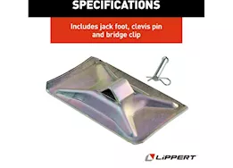 Lippert Landing gear standard footpad kit