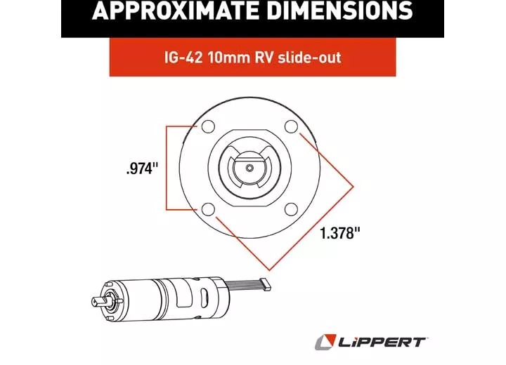 Lippert In-Wall Slide Out Motor