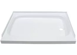 Lippert 24in x 32in shower pan; right drain - white