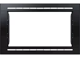 Lippert One-piece trim kit for 0.9cuft built-in microwave, black