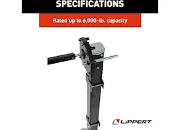 Lippert Univ mount manual landing gear kit 6000#(incl legs/feet/pins/brackets/crank handle & gears)