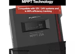 Lippert Furrion 25a wall-mount mppt rv solar charge controller