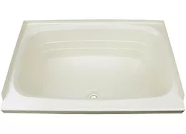 Lippert 24in x 38in bathtub; center drain - parchment