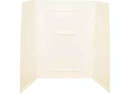 Lippert Bath/Shower Surround - 24"D x 36"W x 59"H, Parchment, Picture Frame