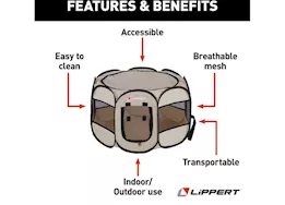Lippert portable pet playpen - small/medium