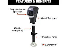 Lippert Power Tongue Jack - 3500 lb. Capacity