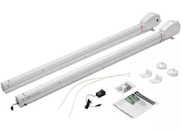 Lippert Universal awning hardware - solera power 18v 69 inch - infinite - am kit - white