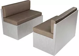 Lippert 44in dinette replacement cushions, grummond (set of 2 bottom & 2 side cushions)