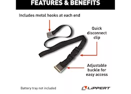 Lippert 33in battery tray strap