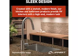 Lippert Stainless steel bullet pulldown faucet (retail box)