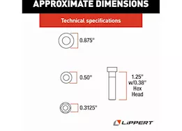 Lippert Electric step wet bolt kit