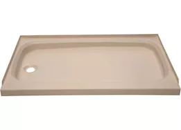 Lippert 24in x 40in shower pan; left drain - parchment