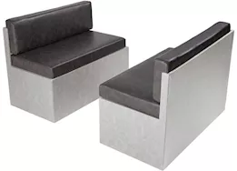 Lippert 40in dinette replacement cushions, millbrae (set of 2 bottom & 2 side cushions)