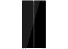 Lippert Refrigerator, 15.6 cf side by side black glass
