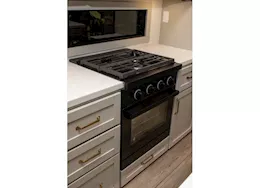 Lippert Furrion 24 in chef collection rv 3-burner gas range / black