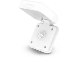 Lippert Baby tv inlet, single f connector, white, oem