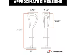 Lippert Smart Jack with XL Foot Pad - 3,500 lb. Capacity