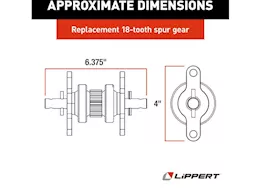 Lippert 2.5 x 2.5 heavy duty gear pack with tubing