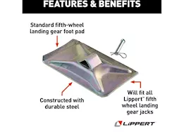 Lippert Landing gear standard footpad kit