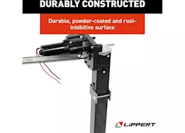 Lippert Univ mount power landing gear kit 6000#(incl legs/feet/pins/brkts/crank handle/gears/motor & switch)
