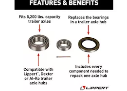 Lippert Bearing kit, 5200lb axle
