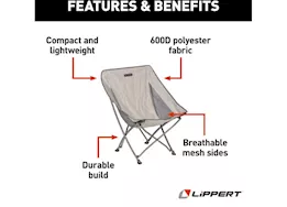 Lippert Compact scoop quad chair - sand