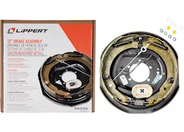 Lippert Forward Self-Adjusting Brake Assembly - 12"x2", Driver Side, 5-Bolt, 4000-7000 lb. Axle